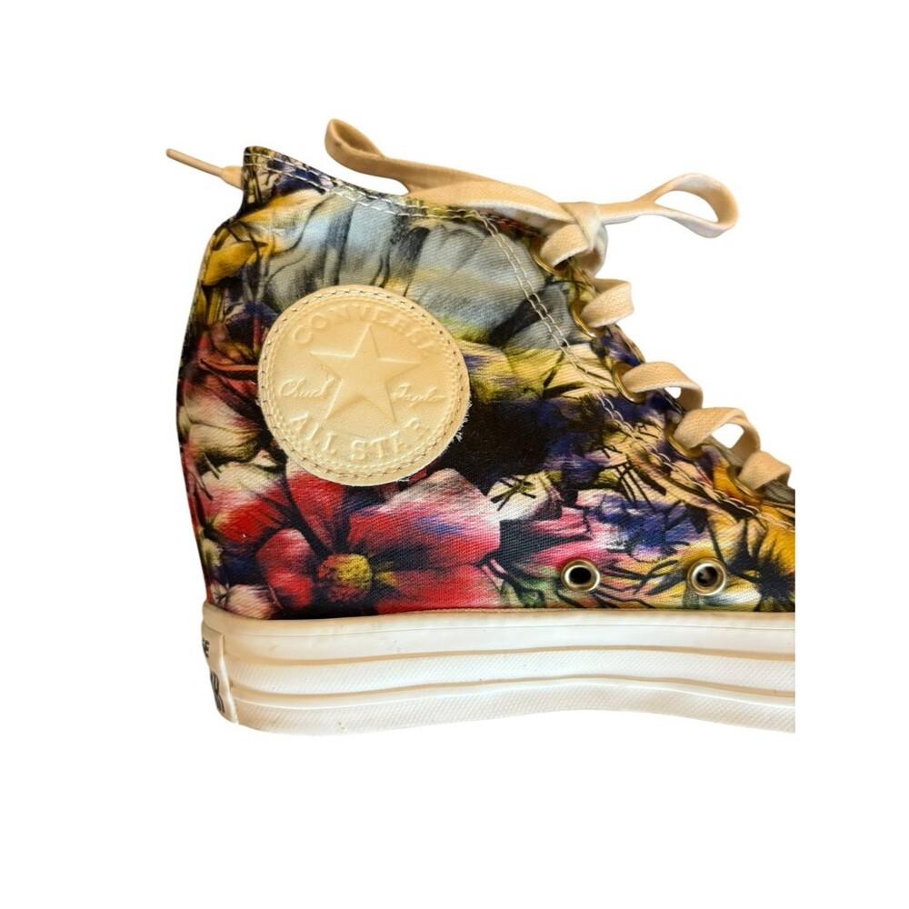 Converse Chuck Taylor All Star Lux Hi Floral Hidden Heel Wedge Womens Size 7 - Picture 4 of 10